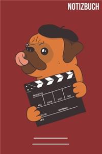 Notizbuch Film Mops