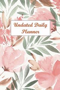 Undated Daily Planner with To-do List, Hourly Appointment, Habit Tracker, Goal Setting