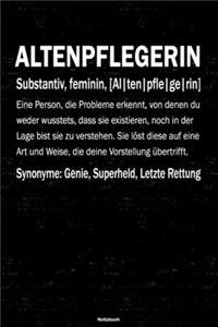 Altenpflegerin Notizbuch