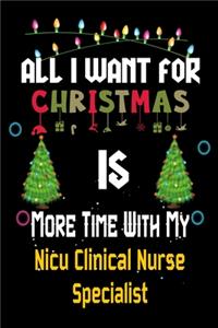 All I want for Christmas is more time with my Nicu Clinical Nurse Specialist