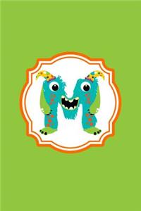 Monster Monogram Journal - Letter M