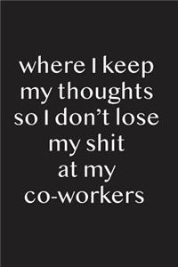Where I Keep My Thoughts So I Don't Lose My Shit at My Coworkers