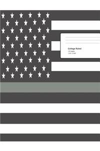 Thin Gray Line Composition Notebook