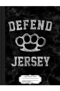Vintage Defend New Jersey Composition Notebook
