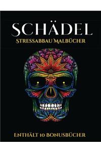 Stressabbau Malbücher (Schädel)
