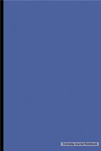 Everyday Journal Notebook - Blank Unlined (Blue Cover)