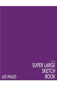 Plum Purple Super Large Sketchbook: Big Softcover Sketchbook, 625 Pages, Giant Sketchbook, Large Sketchbook for Drawing