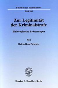 Zur Legitimitat Der Kriminalstrafe