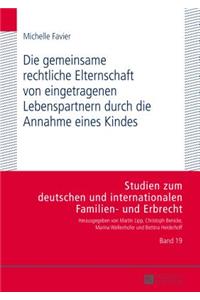Die Gemeinsame Rechtliche Elternschaft Von Eingetragenen Lebenspartnern Durch Die Annahme Eines Kindes