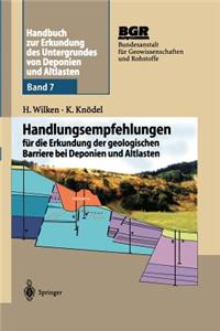 Handbuch Zur Erkundung Des Untergrundes Von Deponien Und Altlasten