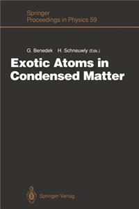 Exotic Atoms in Condensed Matter