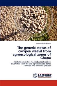 generic status of cowpea weevil from agroecological zones of Ghana