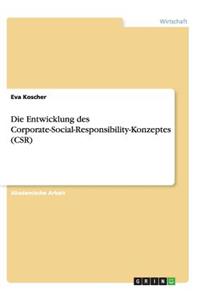 Entwicklung des Corporate-Social-Responsibility-Konzeptes (CSR)