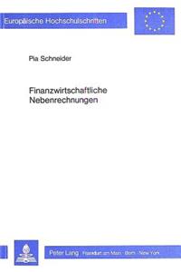 Finanzwirtschaftliche Nebenrechnungen