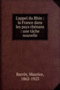 L'appel du Rhin