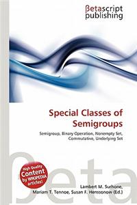 Special Classes of Semigroups