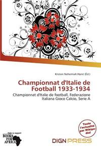 Championnat D'Italie de Football 1933-1934