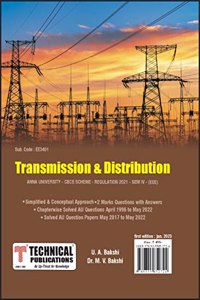 Transmission and Distribution for BE Anna University R21CBCS (IV - EEE - EE3401 )