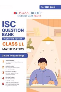 Oswaal ISC Question Bank SOLVED PAPERS | Class 11 | Mathematics | For Exam 2024-25