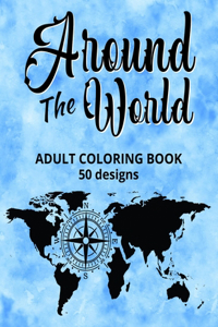 Around the World Adult Coloring Book
