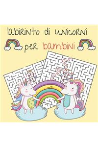 labirinto di unicorni per bambini