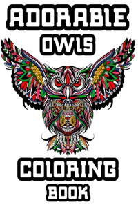 Adorable Owls coloring book