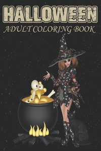 Halloween Adult Coloring Book