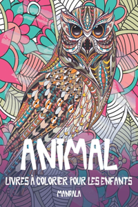 Livres à colorier pour les enfants - Mandala - Animal