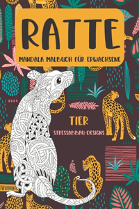 Mandala Malbuch für Erwachsene - Stressabbau-Designs - Tier - Ratte
