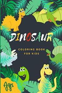 Dinosaur Coloring Book for Kids Ages 4-8
