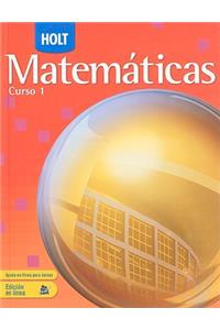 Holt Mathematics Course 1: Spanish Student Edition 2007