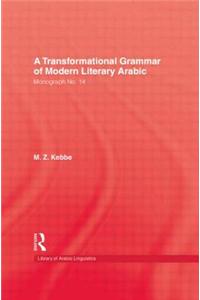 Transformational Grammar of Modern Literary Arabic