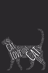 Cat Wordart Notebook