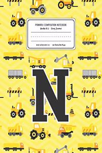 Primary Composition Notebook Grades K-2 Story Journal N