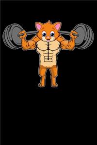 Funny cat in the gym journal