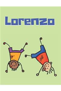 Lorenzo Personalized Sketchbook Journal Notebook