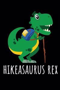 Hikeasaurus Rex: 6x9 Funny Dot Grid Composition Notebook for Dinosaur Kids and Boys and Girls who love hiking and the outdoors