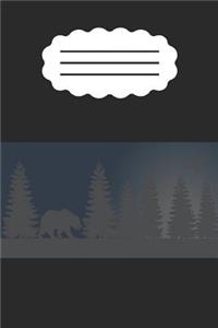 Notebook With Grizzly Bear