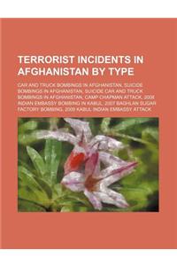 Terrorist Incidents in Afghanistan by Type