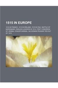 1515 in Europe