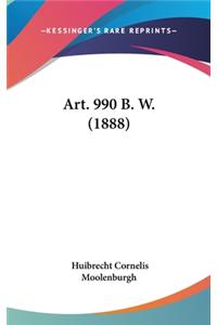 Art. 990 B. W. (1888)