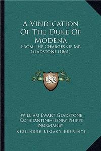 Vindication Of The Duke Of Modena