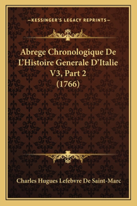 Abrege Chronologique De L'Histoire Generale D'Italie V3, Part 2 (1766)