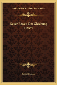Neuer Beweis Der Gleichung (1899)