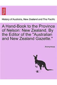 Hand-Book to the Province of Nelson