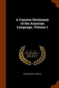 Concise Dictionary of the Assyrian Language, Volume 1