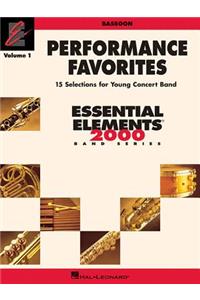 Performance Favorites, Vol. 1 - Bassoon