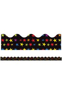 Super Power Super Stars Scalloped Borders