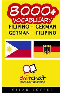8000+ Filipino - German German - Filipino Vocabulary