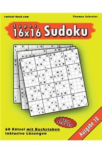 16x16 Super-Sudoku mit Buchstaben 10